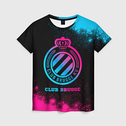 Женская футболка Club Brugge Neon Gradient