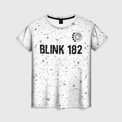 Женская футболка Blink 182 Glitch на светлом фоне