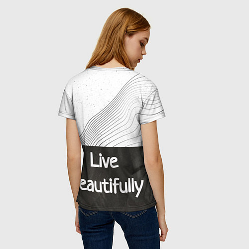 Женская футболка Линии жизни Life lines / 3D-принт – фото 4