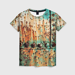 Женская футболка Искусство коррозии металла Rust