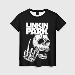Женская футболка Linkin Park Череп