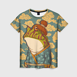Женская футболка Японская лягушка