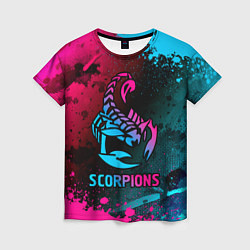 Женская футболка Scorpions Neon Gradient