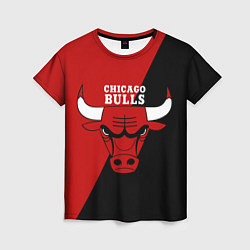 Футболка женская Chicago Bulls NBA, цвет: 3D-принт