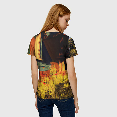 Женская футболка Hello Neighbor Привет сосед Сосед поливает / 3D-принт – фото 4