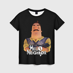 Женская футболка Привет сосед Hello Neighbor