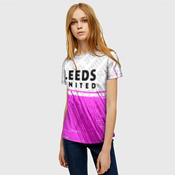Футболка женская Leeds United Pro Football, цвет: 3D-принт — фото 2
