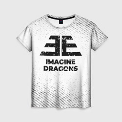 Женская футболка Imagine Dragons с потертостями на светлом фоне