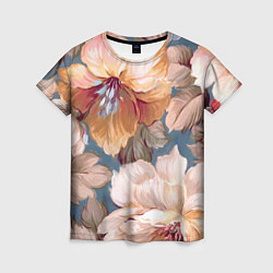Женская футболка Рисунок цветов