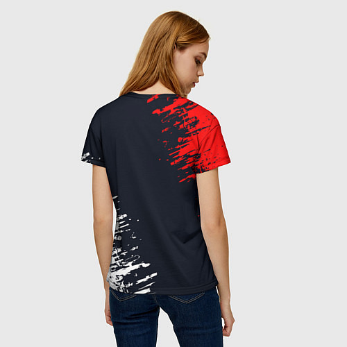 Женская футболка Five Finger Death Punch - краска / 3D-принт – фото 4