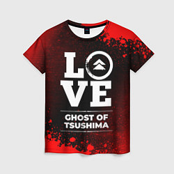 Женская футболка Ghost of Tsushima Love Классика