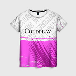 Футболка женская Coldplay Rock Legends, цвет: 3D-принт