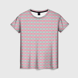 Женская футболка Волнистые линии узоры