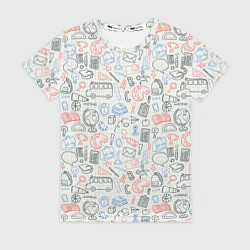 Женская футболка Школьные будни