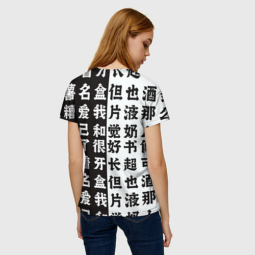 Женская футболка Мисато Кацураги AHEGAO EVA / 3D-принт – фото 4