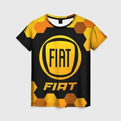 Футболка женская Fiat - Gold Gradient, цвет: 3D-принт