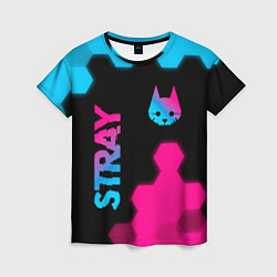 Женская футболка Stray: Neon Gradient