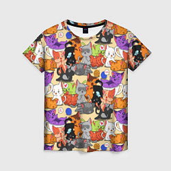 Женская футболка Котики-такие котики