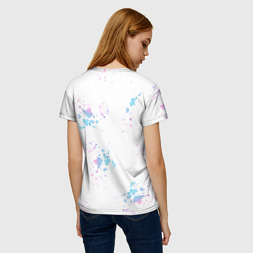 Женская футболка Тропический букет с колибри / 3D-принт – фото 4