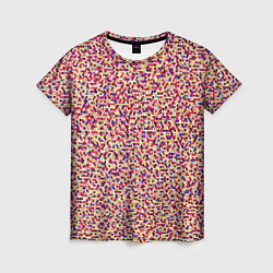 Женская футболка Цветное конфетти