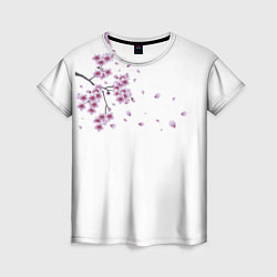 Женская футболка Первое цветение сакуры
