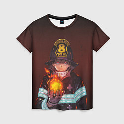 Женская футболка Синра Кусакабэ - Пламенный отряд