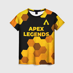 Женская футболка Apex Legends - gold gradient: символ сверху