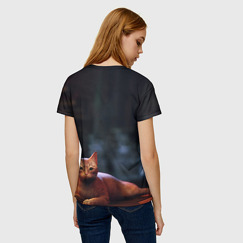 Женская футболка Лежащий Бродяга / 3D-принт – фото 4