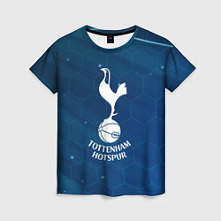 Женская футболка Tottenham hotspur Соты абстракция