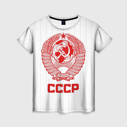Футболка женская Герб СССР - Советский союз, цвет: 3D-принт