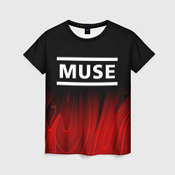 Женская футболка Muse red plasma