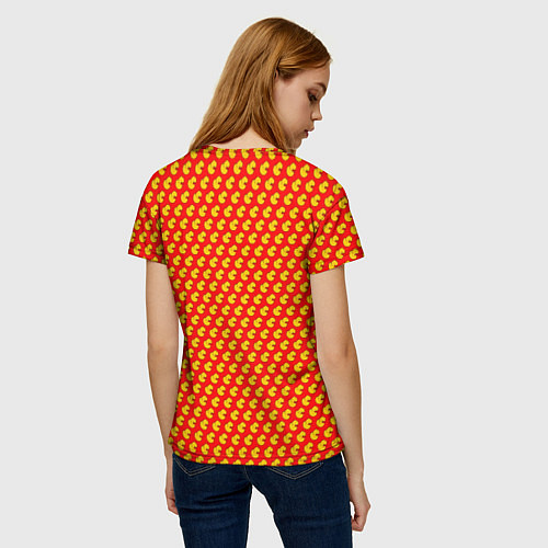 Женская футболка Ути ути-пути Красный / 3D-принт – фото 4