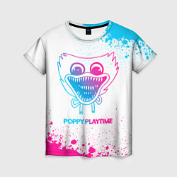 Футболка женская Poppy Playtime neon gradient style, цвет: 3D-принт