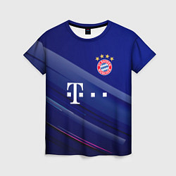Женская футболка Bayern munchen Абстракция