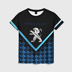 Женская футболка Peugeot абстракция sport