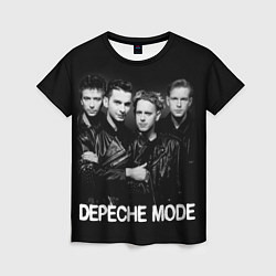 Женская футболка Depeche Mode - black & white portrait