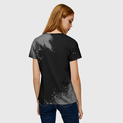 Женская футболка Строитель суббота воскресенье на темном фоне / 3D-принт – фото 4