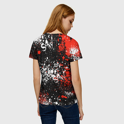 Женская футболка Макима : Человек-бензопила / 3D-принт – фото 4