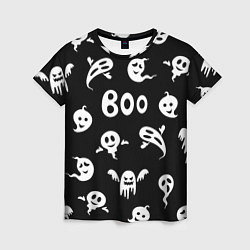 Женская футболка Приведение Boo Хэллоуин