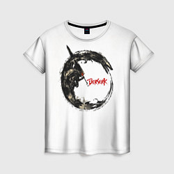 Женская футболка Берсерк Гатс В Кругу Змея
