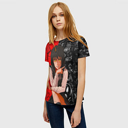 Футболка женская Митака демон войны - человек бензопила, цвет: 3D-принт — фото 2