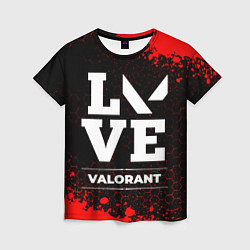 Женская футболка Valorant love классика