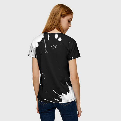 Женская футболка Девушка админ - определение на темном фоне / 3D-принт – фото 4