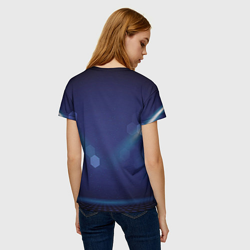 Женская футболка Скейтер - аквалангист / 3D-принт – фото 4