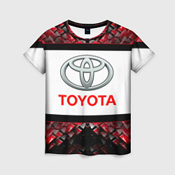 Футболка женская Toyota - абстракция - лого, цвет: 3D-принт