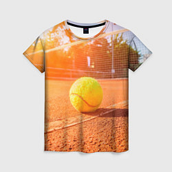Женская футболка Теннис - рассвет