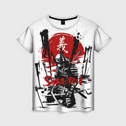 Женская футболка Самурай Ранен Стрелами