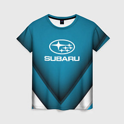 Женская футболка Subaru - абстракция