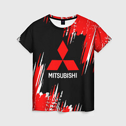 Женская футболка Mitsubishi - краска