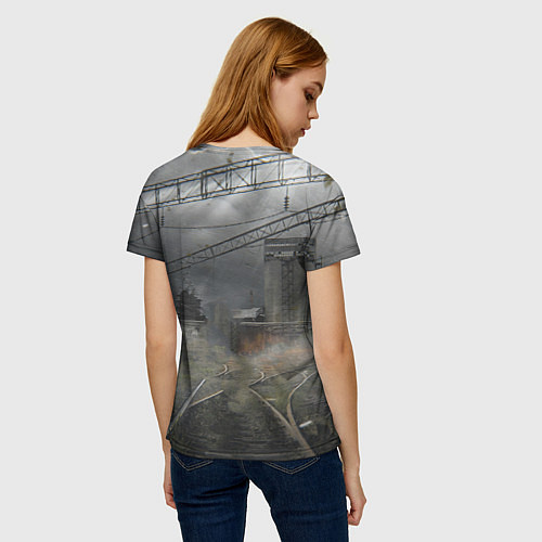 Женская футболка STALKER Одиночка Идёт Во Время Шторма / 3D-принт – фото 4